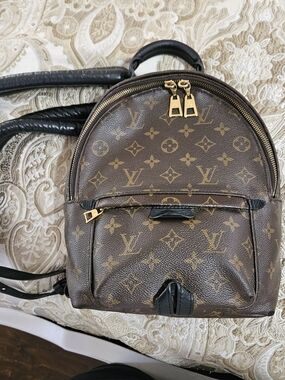 louis vuitton backpack palk monogram macassar brown Dean Front zip pocket Louis Vuitton LV Monogram Macassar